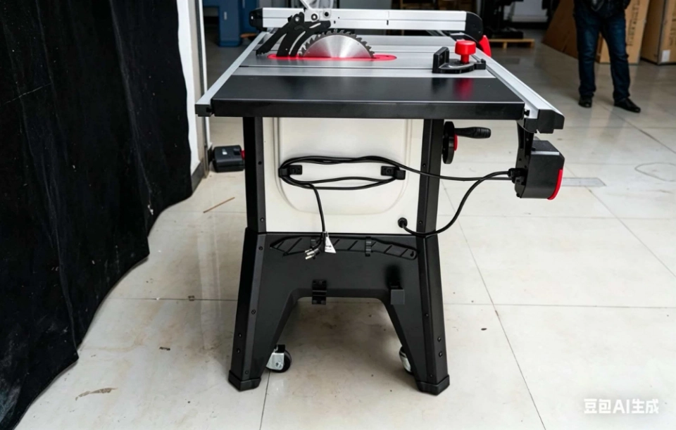 10" Heavy Duty Table Saw with Wheels for Woodworking (3)