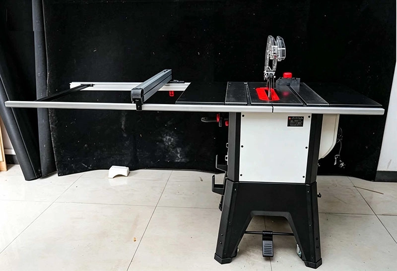10" Heavy Duty Table Saw with Wheels for Woodworking (5)