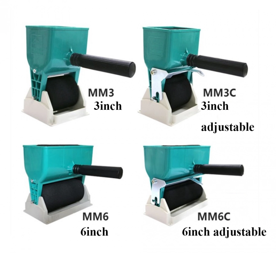 3inch/ 6inch Manual Roll Gluer White Latex Applicator Hand Held Carpentry Glue Spreader Gluing Tool (3) 3inch/ 6inch Manual Roll Gluer White Latex Applicator Hand Held Carpentry Glue Spreader Gluing Tool (3)
