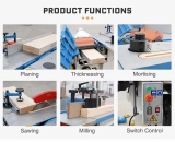 5 Functions Woodworking wood combined universal table saw mortiser planer moulder tenoner shaper driller machine (2)