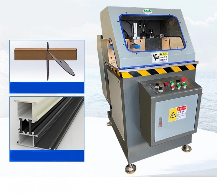 550mm Swing Arm Single Head 45 90 degree Aluminum Profile Cutting Saw