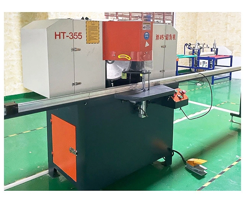 Double Head 45° Mitre Saw for Aluminum Profile Aluminum Window Door Frame Cutting Machine (4)