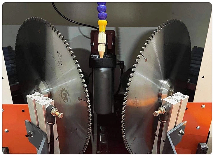 Double Head 45° Mitre Saw for Aluminum Profile Aluminum Window Door Frame Cutting Machine (6)