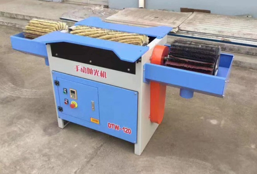 DTW-120A wood polishing machine door board wood brush sanding machine (6)