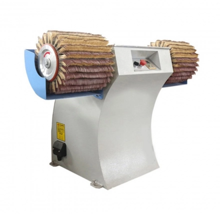 DTW-60A horizontal double head manual operation small sanding polishing brushing machine for Wood MDF Plywood Polishing