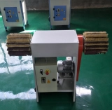 DTW-60A horizontal double head manual operation small sanding polishing brushing machine for Wood MDF Plywood Polishing (6)