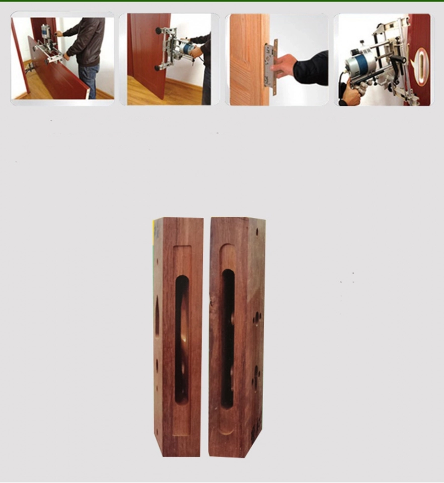 FC16S Handle easy operate Wooden door lock mortise machine (2)
