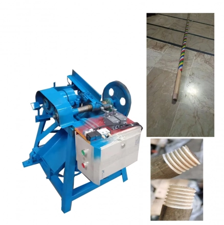 High efficient circular rod tooth-discharging machine making wooden stick broom handle