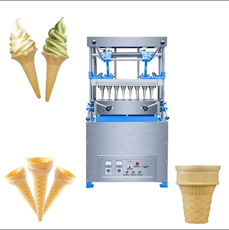 High Quality Fast Electric Waffle Cone Baker Ice Cream Cone Machine ice cream wafer cone baking (3)