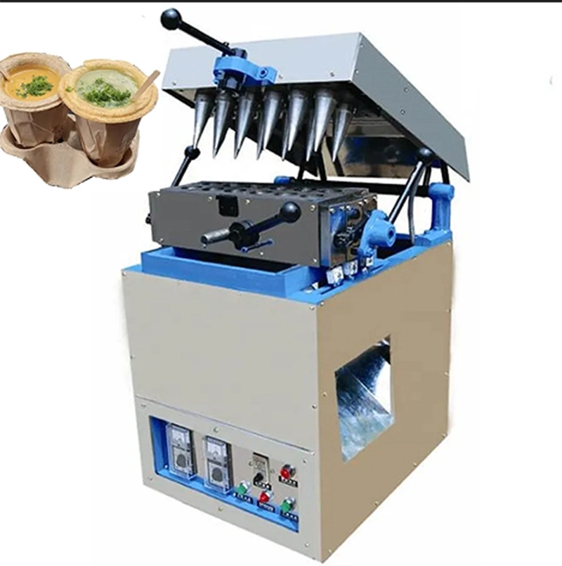 High Quality Fast Electric Waffle Cone Baker Ice Cream Cone Machine ice cream wafer cone baking (4)