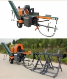 Horizontal Wood Log Splitter Gasoline Hydraulic Wood Splitter 20T Firewood Processor Log Cutter hydraulic wood splitter (7)