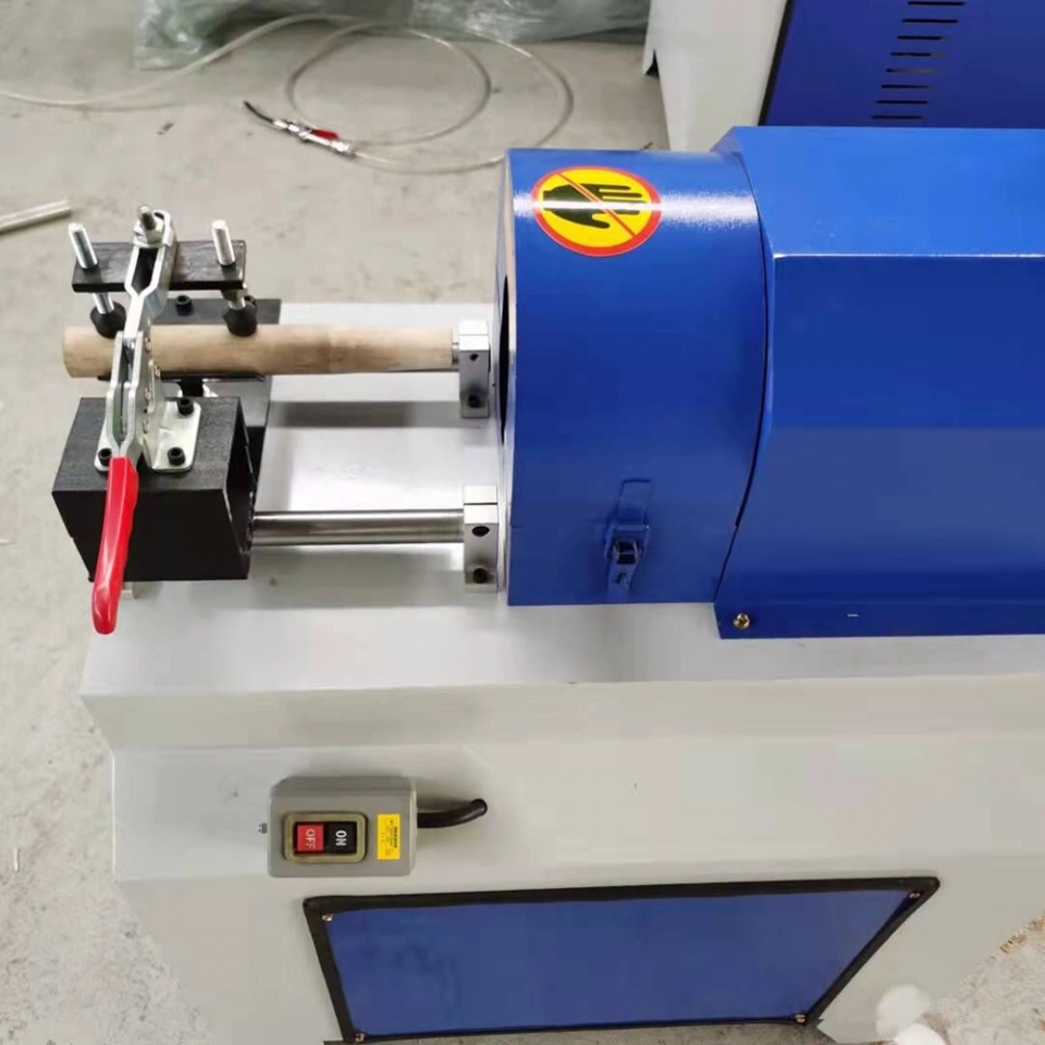 MC9340 Wood Broom Handle Machine Round Rod Head Machine Mop Rod Making Machine (3) MC9340 Wood Broom Handle Machine Round Rod Head Machine Mop Rod Making Machine (3)
