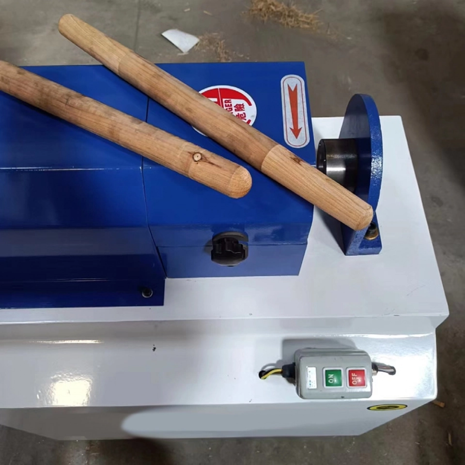 MC9340 Wood Broom Handle Machine Round Rod Head Machine Mop Rod Making Machine (4)