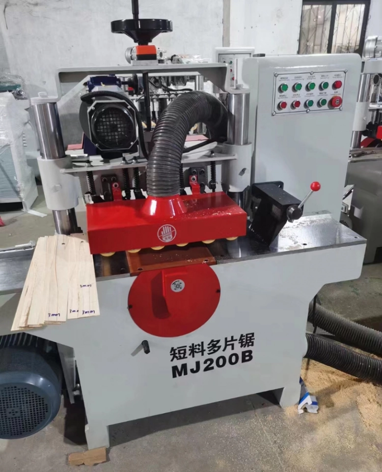 MJ200 Wood Working Sawing Machine Multi blade cut rip saw machine For Furniture (6)