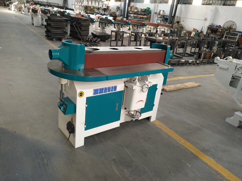MM2018/ MM2028 Heavy duty woodworking belt oscillating polishing sanding machine oscillating edge polish sander for wood (8)