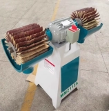 MM2115 horizontal double-head curved material polishing sponge wheel sanding polishing machine