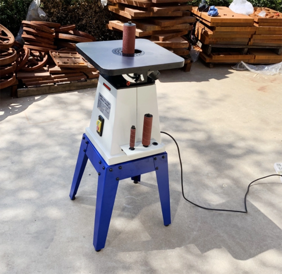 MM326 electric abrasive finishing machine,drum sander vertical oscillating spindle sander,disc belt sander (4)