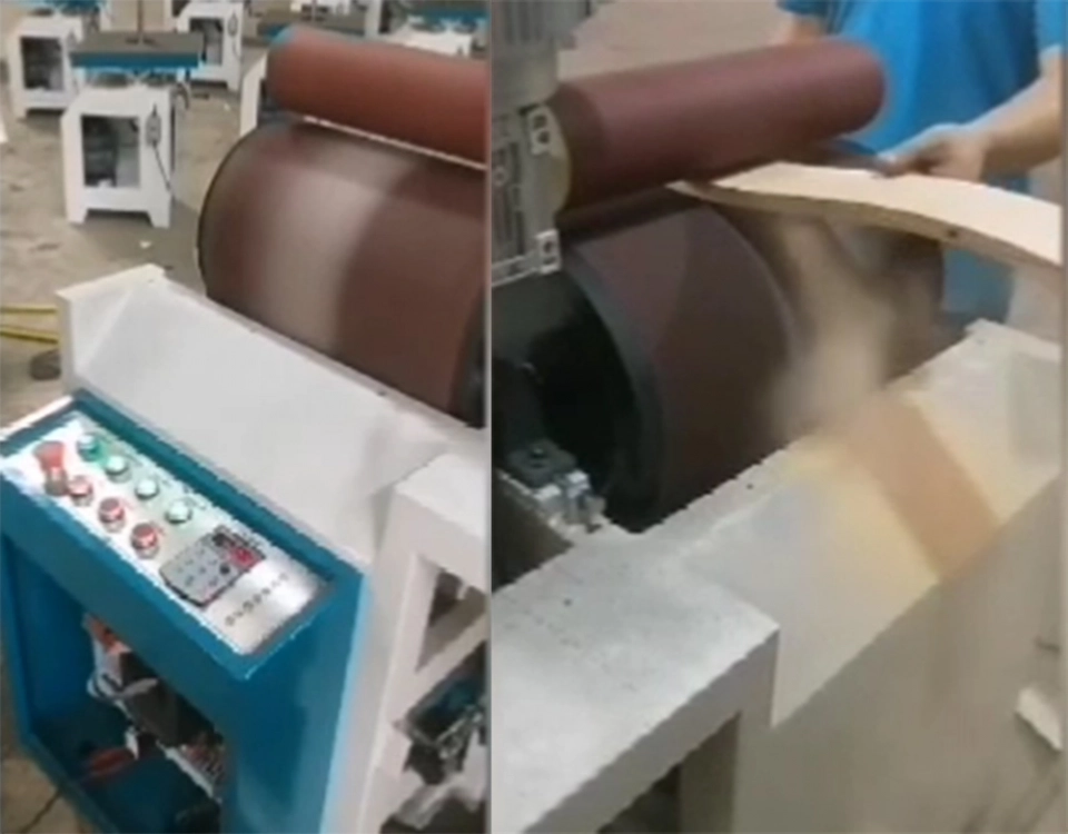 MM400 curved and straight sanding machine for sanding chair backrest, chair legs (5)