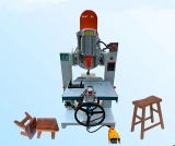 Multi-Angle Pneumatic Square Hole Mortising Machine | Automatic Slot Milling & Drilling for Furniture Joinery (3)