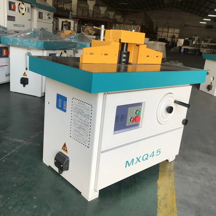 MXQ45 Woodworking milling wood spindle shaper machine with 45 degree tilting spindle (4) MXQ45 Woodworking milling wood spindle shaper machine with 45 degree tilting spindle (4)