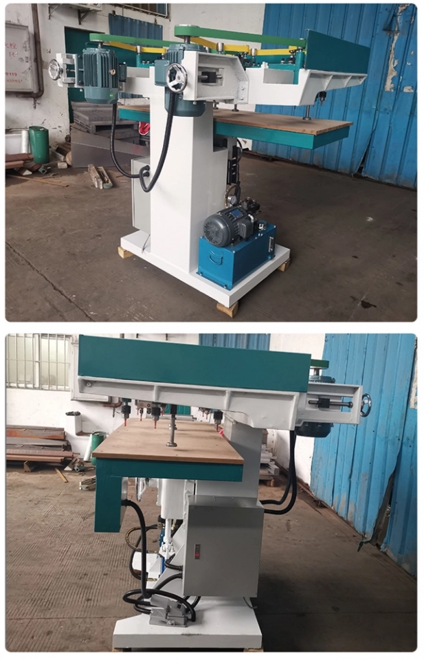 MZ54112 woodworking vertical adjustable multi spindle wood Vertical drilling Boring Machine (4)