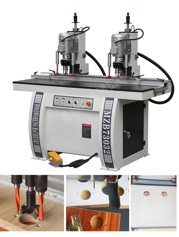 MZ73031/ MZ73032 single /two head hinge boring machines wood hole drilling machine for sale (5)