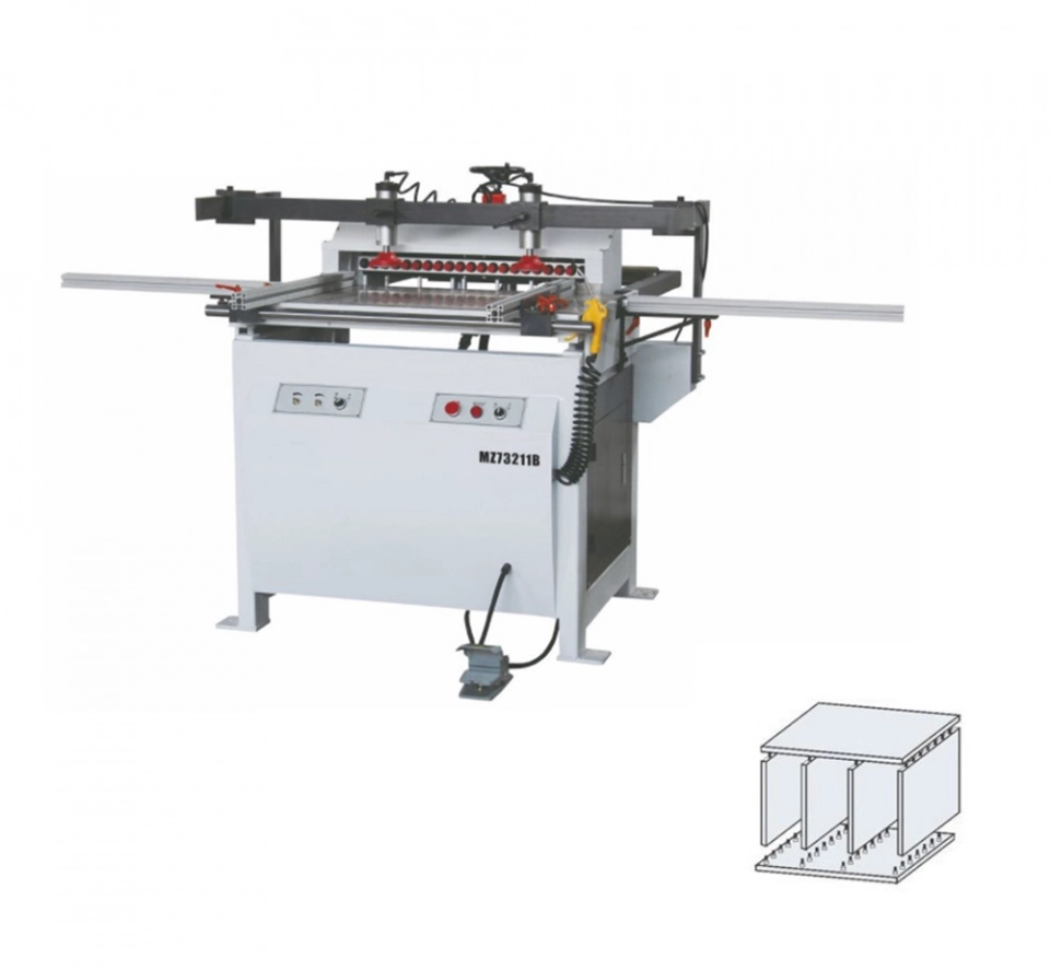 MZ73211/MZ73211B Woodworking Single Row Multiple Head Multi-boring Drilling Machine (3) MZ73211/MZ73211B Woodworking Single Row Multiple Head Multi-boring Drilling Machine (3)