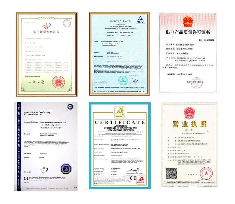 Certifications & Quality Assurance - Yantai Aichener Machinery