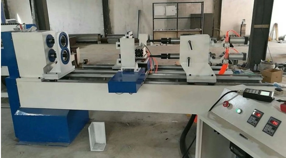 Single /Double-axis CNC woodworking lathe large woodworking lathe for stair column, Roman column lathe, table and chair leg lathe (2)