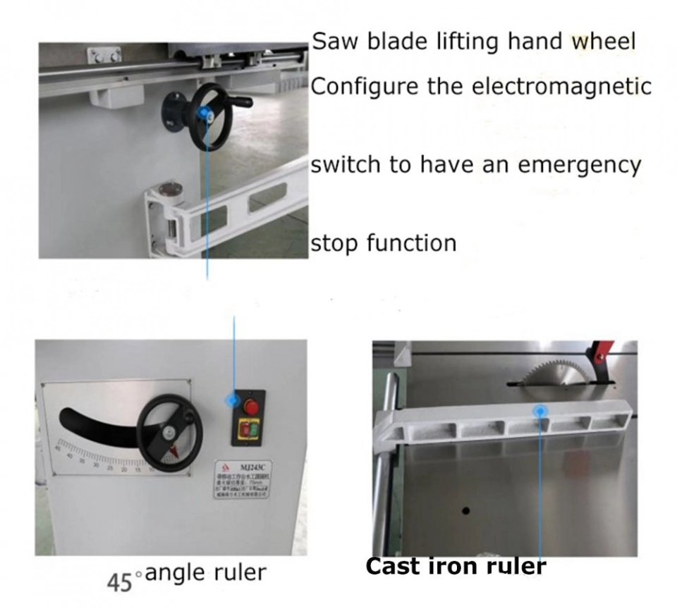 MJ243C Heavy‑duty Sliding Table Saw 3kW Woodworking Circular Saw for Furniture Workshop (7) MJ243C Heavy‑duty Sliding Table Saw 3kW Woodworking Circular Saw for Furniture Workshop (7)