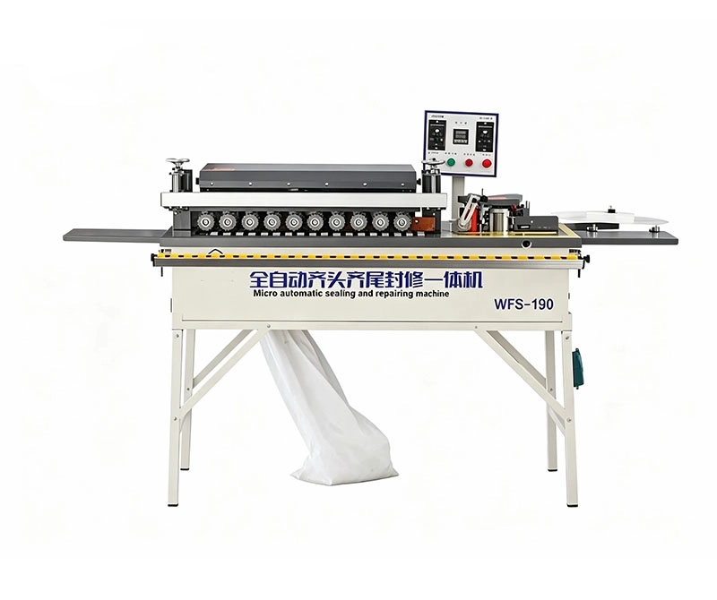WFS-190 Automatic Edge Banding & Trimming Machine, Straight & Curved All-in-One Woodworking Edge Bander