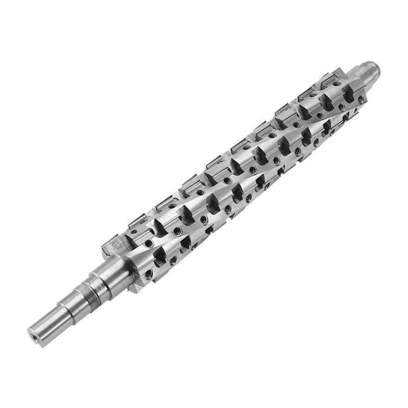Wide Blade Helical Spiral Planer Cutter Head (2) Wide Blade Helical Spiral Planer Cutter Head (2)