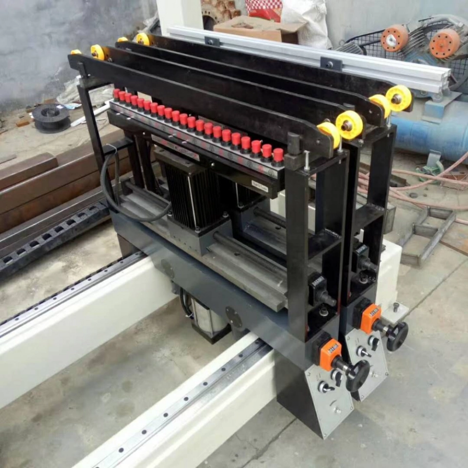 Wood Multi Holes Drilling Machine Furniture Cabinet One/Two/Three/ Four /Six Rows Multi Boring Machine (2) Wood Multi Holes Drilling Machine Furniture Cabinet One/Two/Three/ Four /Six Rows Multi Boring Machine (2)