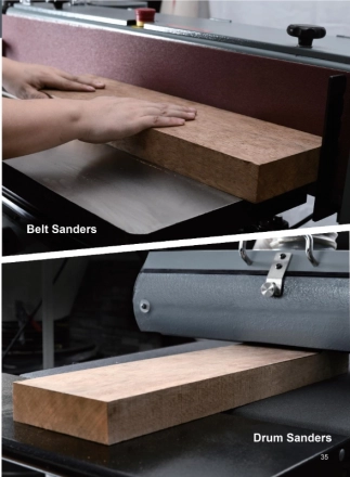 Wood sanding machine